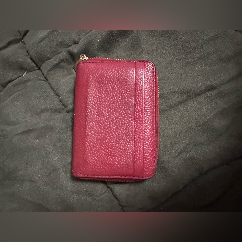 MICHAEL KORS Small Pebbled Leather Wallet burgundy - Picture 5 of 9